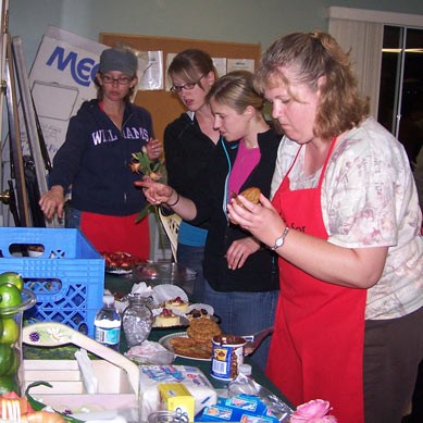 ladies eating